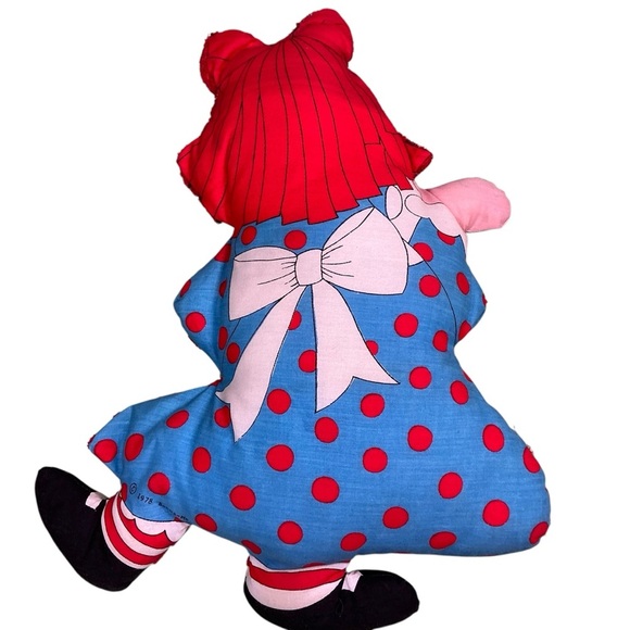 Vintage 1978 Raggedy Ann Bobbs-Merrill cut&sew plush USA - Picture 2 of 4